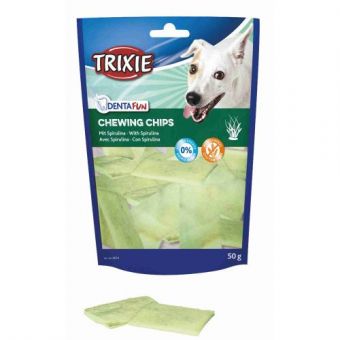 Лакомство Trixie KauChips Light для собак, жевательные чипсы со спирулиной, 50 г