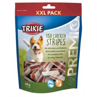 Лакомство Trixie Premio Stripes Chicken для собак, курица/лосось, 300 г