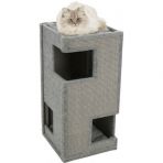 Дряпка Trixie Вежа Gabriel для котів, сизаль/фетр/фліс, 38х38х78 см (світло-сірий)