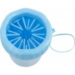 Очиститель-щетка для лап Trixie для собак, силикон/PP, голубой, S/M
