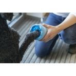 Очиститель-щетка для лап Trixie для собак, силикон/PP, голубой, S/M