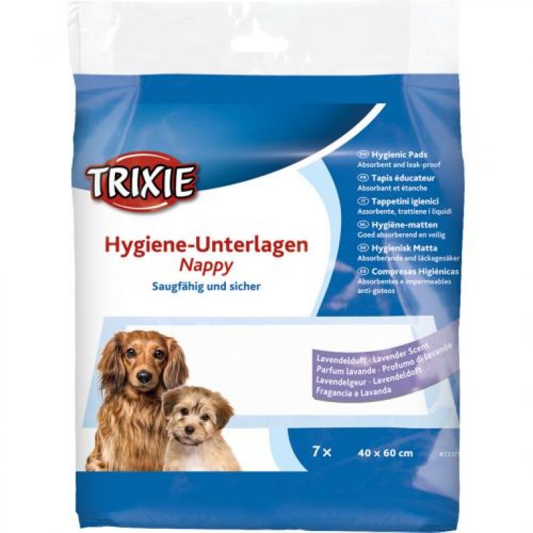 Пелюшки Trixie для собак, з ароматом лаванди, 40 x 60 см, 7 шт. (целюлоза)