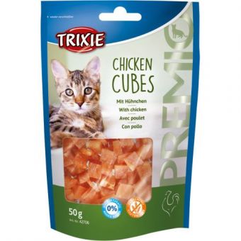 Лакомство Trixie Premio Chicken Cubes для кошек, курица, 50 г