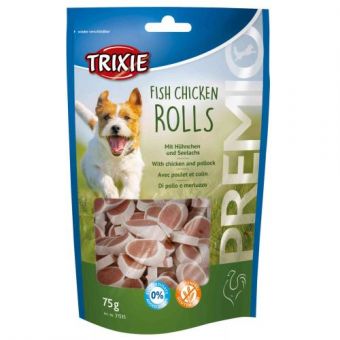 Лакомство Trixie Premio Chicken & Pollock Rolls для собак, роллы курица/рыба, 75 г