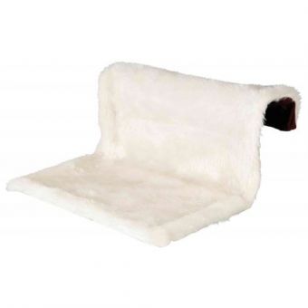 Лежак Trixie для кошек на радиатор, с длинным мехом, 45х26х31 см (бежевый/коричневый)