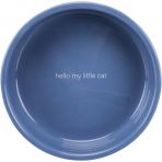 Миска Trixie для кошек коротконосых пород, керамическая, 15 см, 300 мл (светло-синяя/белая)