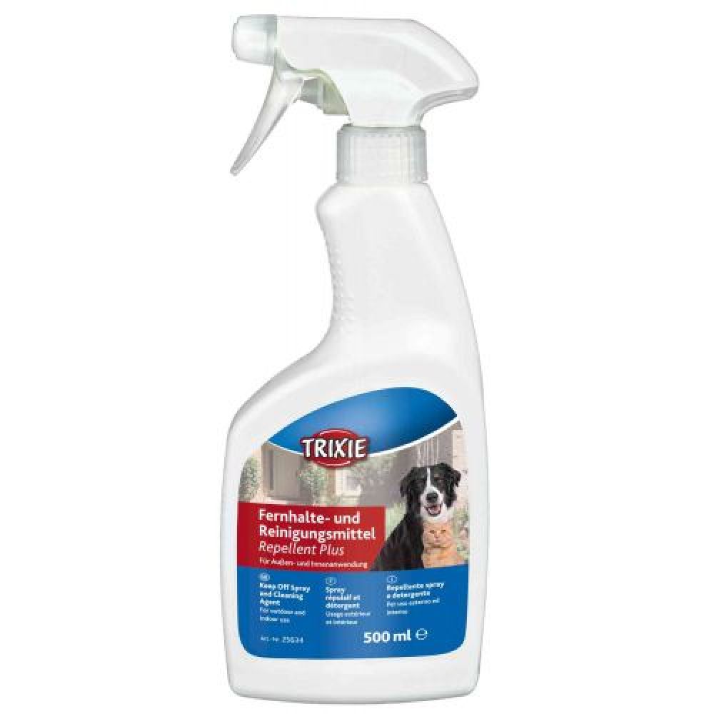Спрей Trixie Repellent для котів та собак, відлякувач-очищувач для зовнішнього та внутрішнього застосування, 500 мл