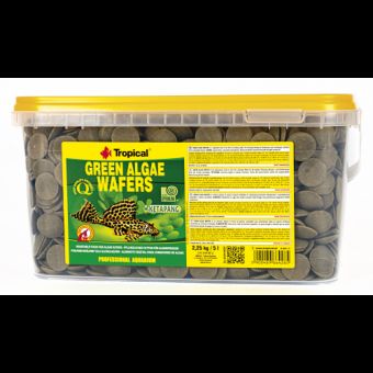Сухой корм Tropical Green Algae Wafers для травоядных донных рыб, 5 л (хлопья)