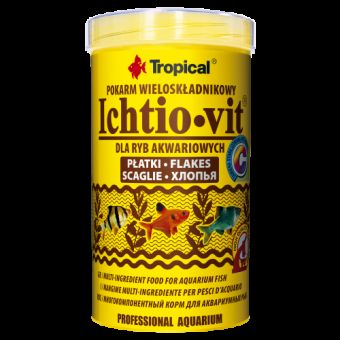Сухой корм Tropical Ichtio-Vit для всех аквариумных рыб, 100 г (хлопья)