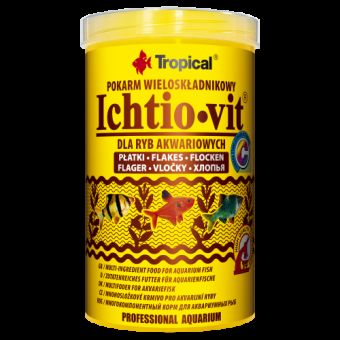 Сухой корм Tropical Ichtio-Vit для всех аквариумных рыб, 20 г (хлопья)