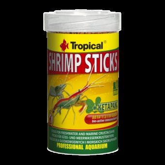 Сухой корм Tropical Shrimp Sticks для креветок и раков, 55 г (палочки)