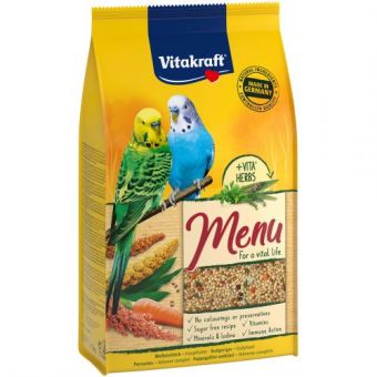 Корм Vitakraft Menu для волнистых попугаев, 1 кг