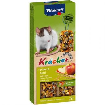 Крекер Vitakraft для крыс, с зерном и фруктами, 2 шт