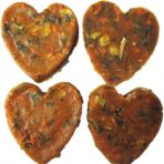 Лакомство Yalute Salmon and Vegetable in Heart Shape для собак, лосось и овощи, 100 г