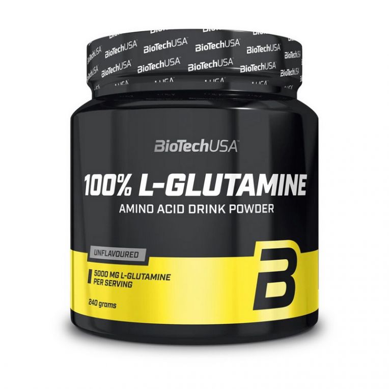 Boost Your Performance with 100% L-Glutamine - 240 g, Unflavored