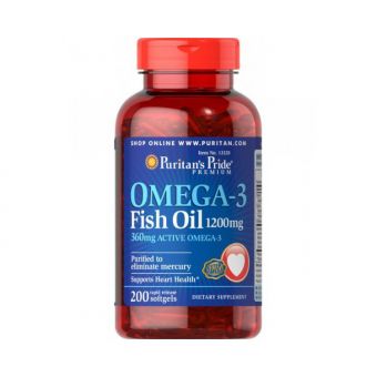 Omega-3 Fish Oil 1200 mg (200 softgels)