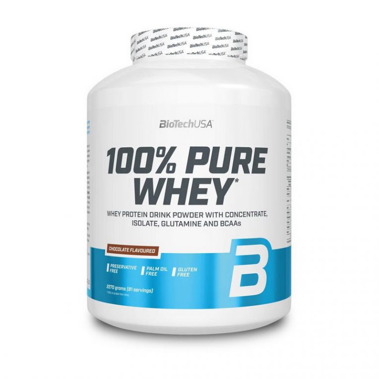 100% Pure Whey: Delicious Hazelnut Flavor in a 2.27kg Tub