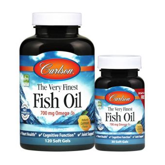 The Very Finest Fish Oil (120+30 soft gels, orange)