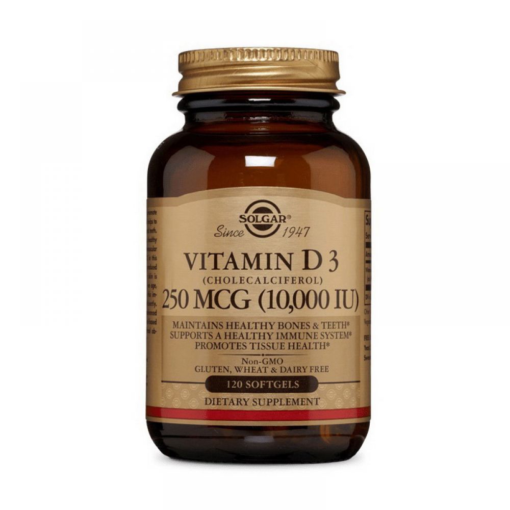 Vitamin D3 250 mcg (10,000 IU) (120 sgels)