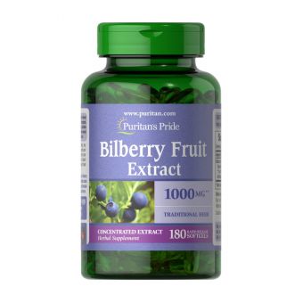 Bilberry Fruit Extract 1000 mg (180 softgels)