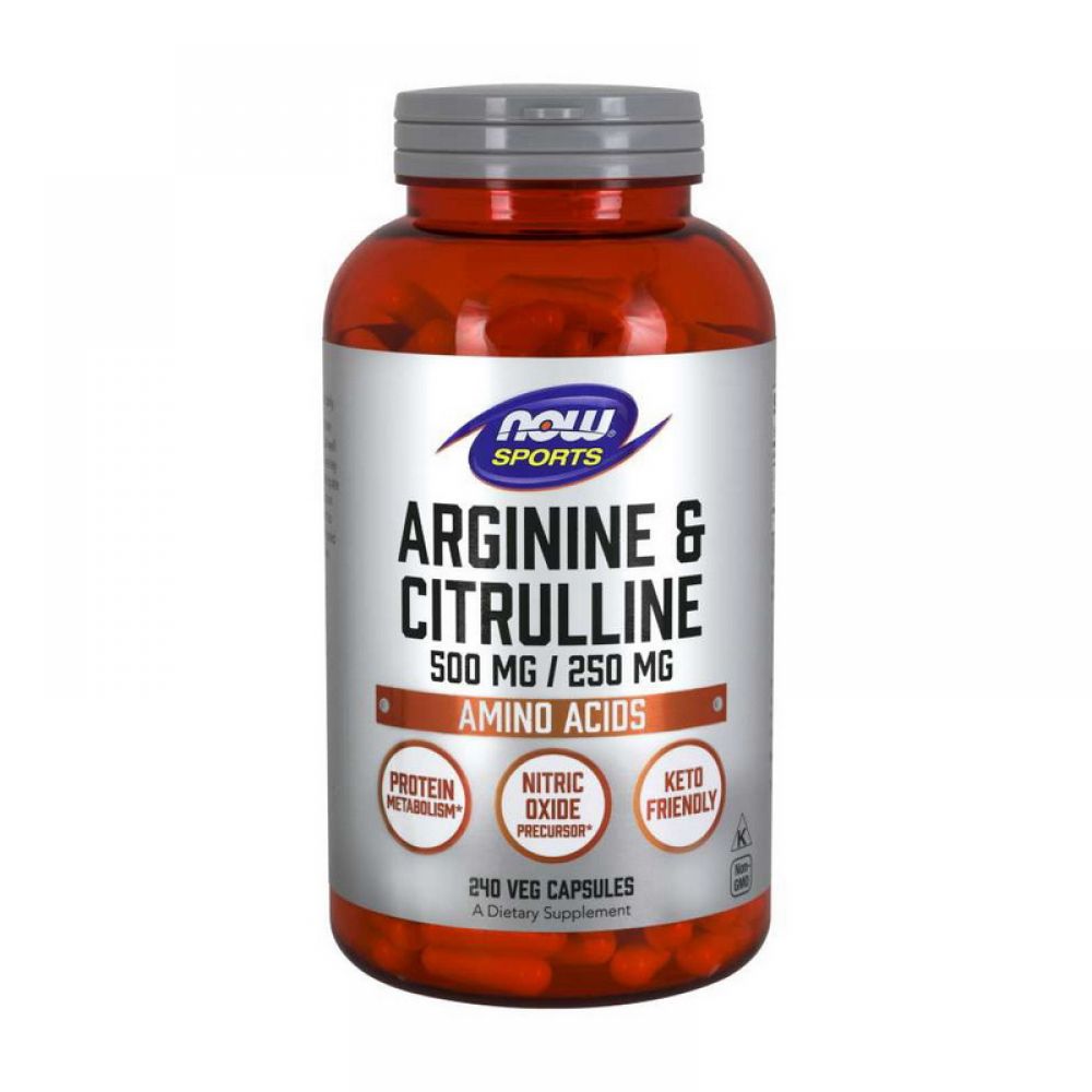 Arginine & Citrulline 500 mg/250 mg (240 veg caps)