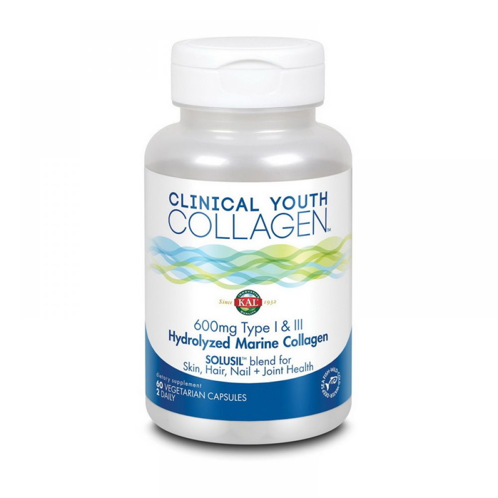 Collagen 600 mg Type | & ||| (60 veg caps)