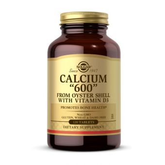 Calcium "600" from oyster shell with vit D3 (120 tabs)
