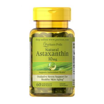 Natural Astaxanthin 10 mg (60 softgels)