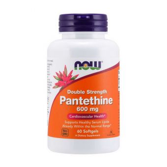 Pantethine 600 mg double strength (60 softgels)