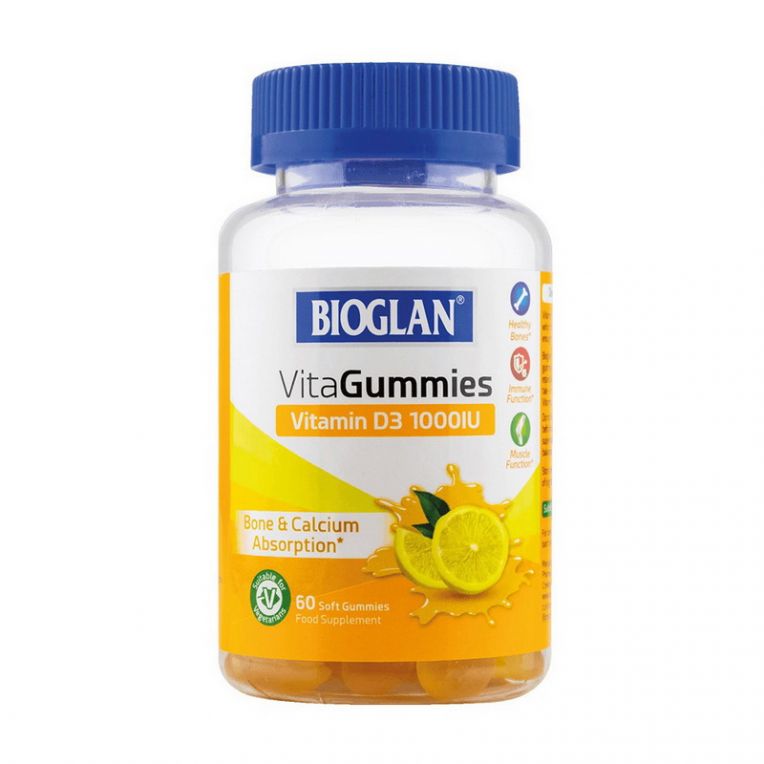 VitaGummies Vitamin D3 1000 IU (60 soft gummies, lemon)