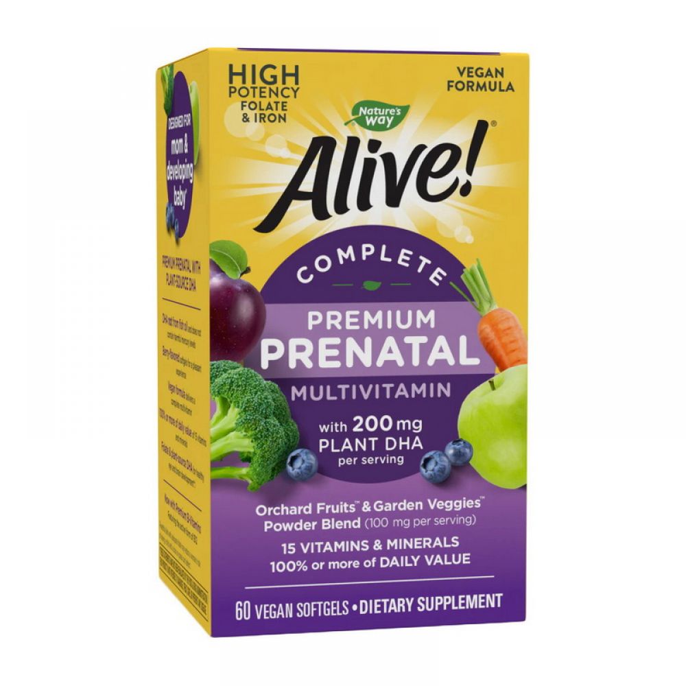 Alive! Premium Prenatal (60 veg softgels)