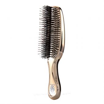 Scalp Brush Premium Gold гребінець для волосся середньої жорсткості з чохлом