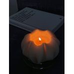 Інтер'єрна свічка з соєвого воску Квітка Лотос Лавандовий колір