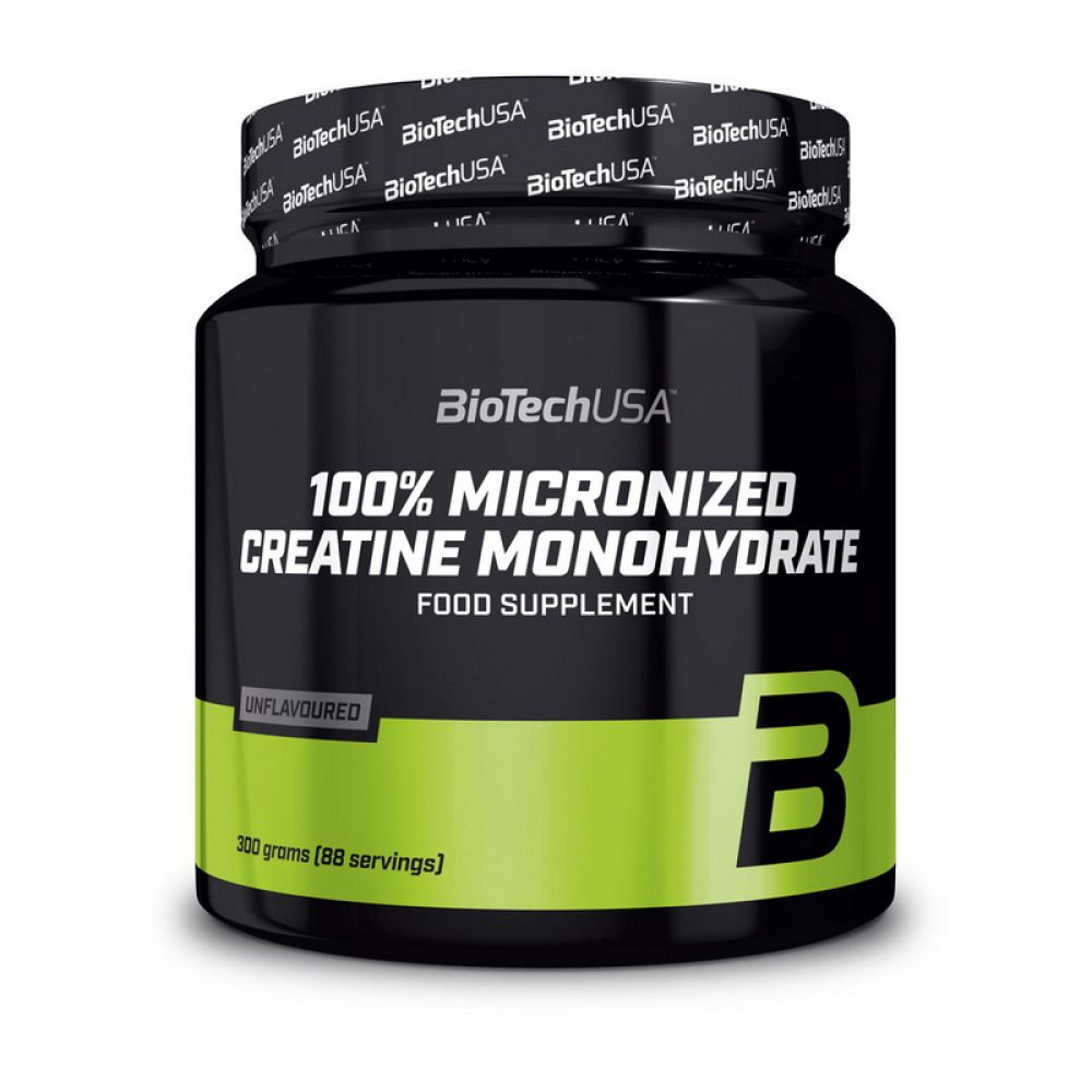 100% Creatine Monohydrate (300 g банка) Пошкоджена заводська етикетка (300 g, unflavored)