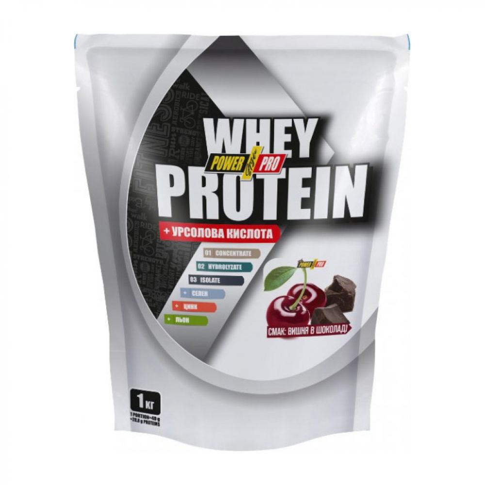 Whey Protein +урсоловая кислота (порушено цілісність упаковки) (1 kg, згущене молоко)