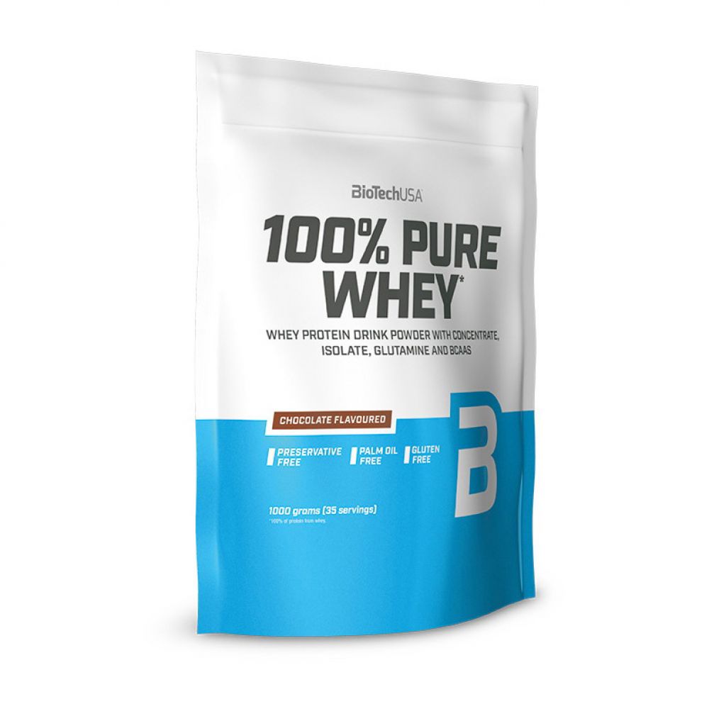 100% Pure Whey (порушено цілісність упаковки,відсутній термін) (1 kg, caramel-cappuccino)