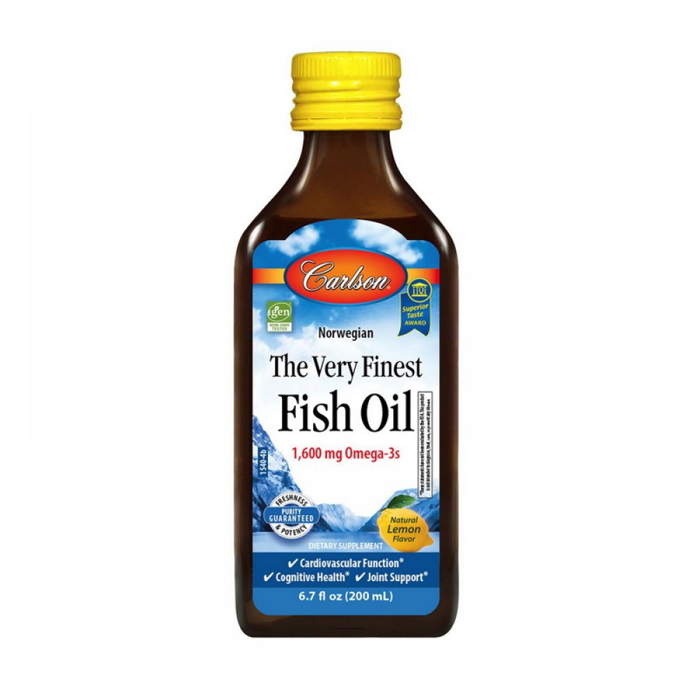 The Very Finest Fish Oil 1,600 mg Omega-3s (200 ml, lemon)