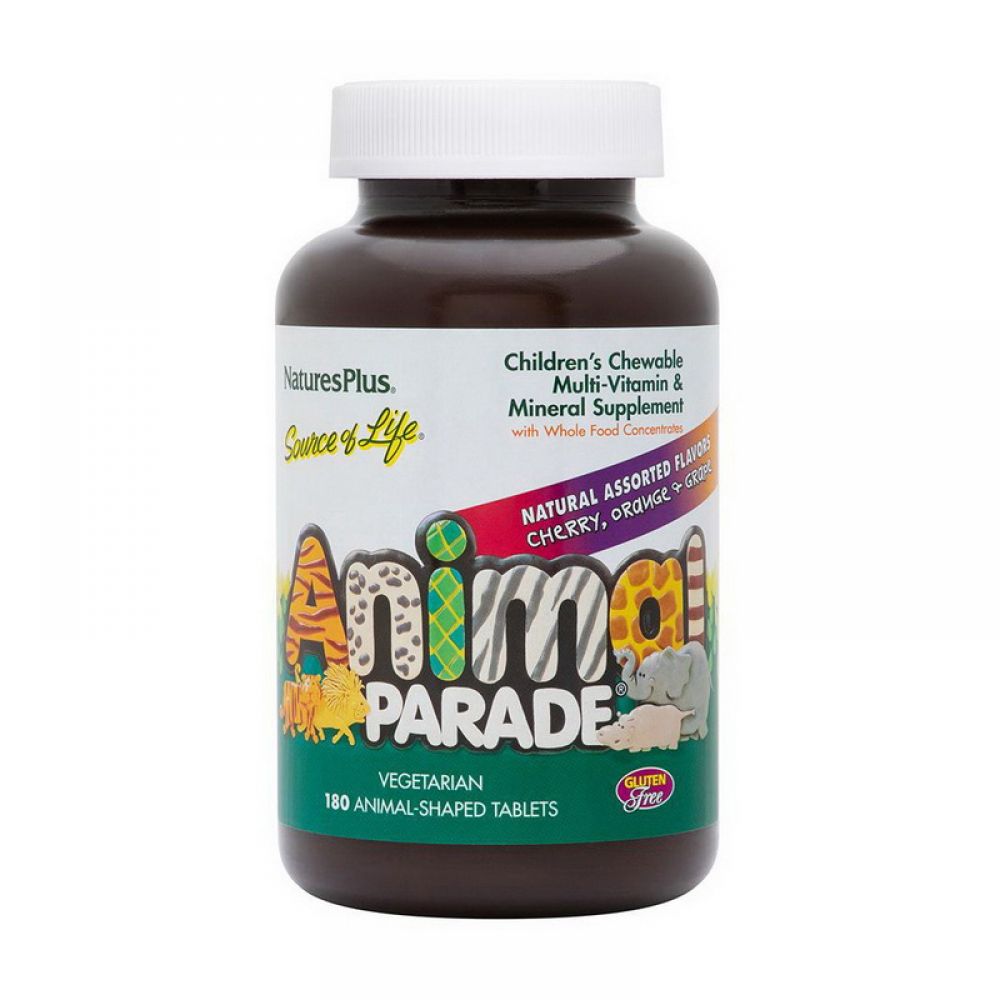 Animal Parade Children's Multi-vitamin & Mineral (180 animal-shaped tabs, cherry, orange & grape)