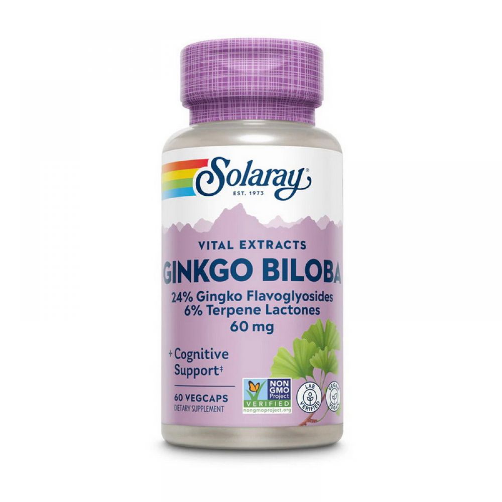 Ginkgo Biloba Leaf Extract (60 veg caps)