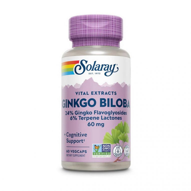 Ginkgo Biloba Leaf Extract (60 veg caps)