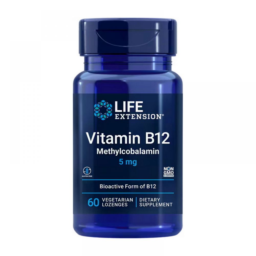 Vitamin B-12 methylcobalamin 5 mg (60 veg lozenges)