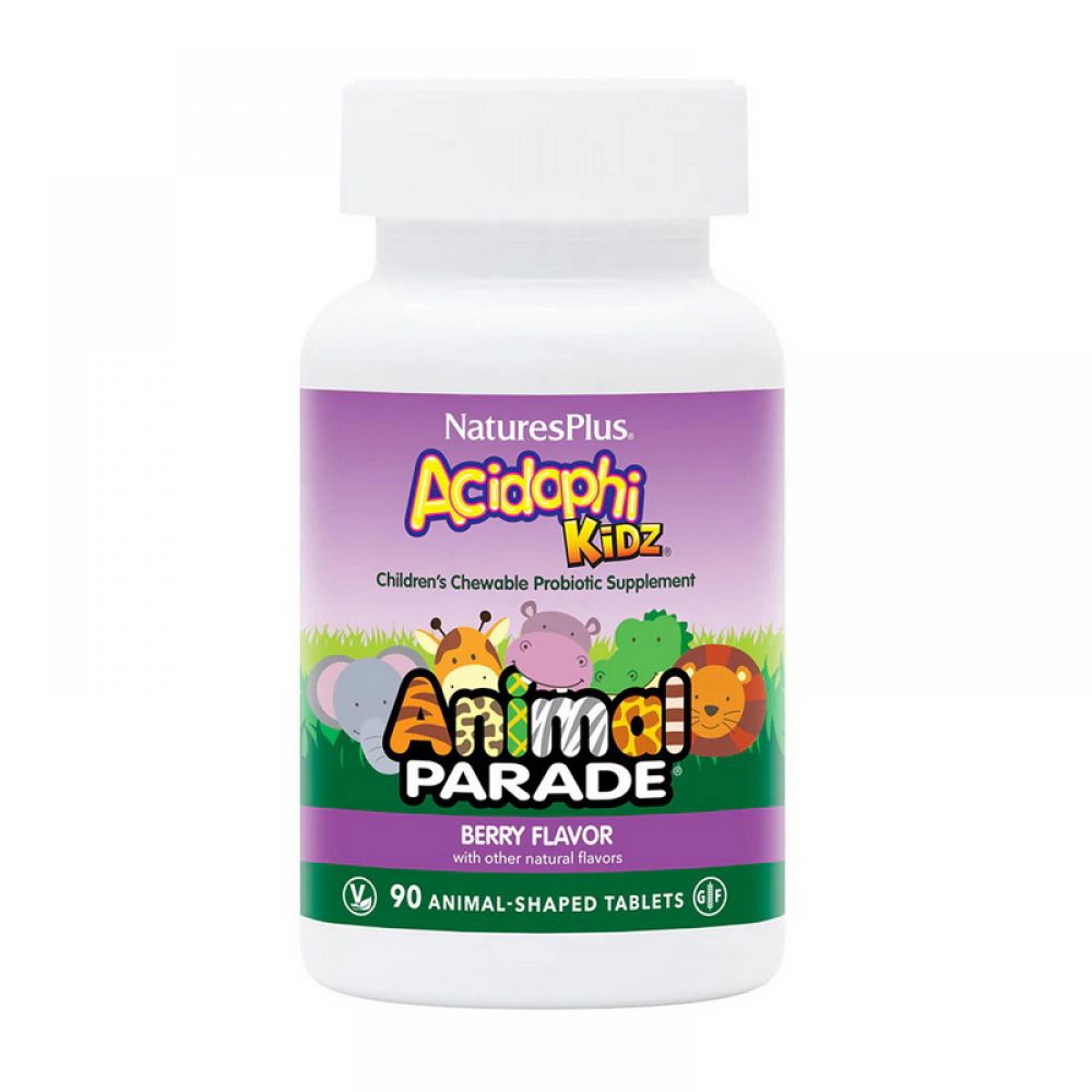 Animal Parade Acidophi Kidz (90 animal-shaped tabs, berry)