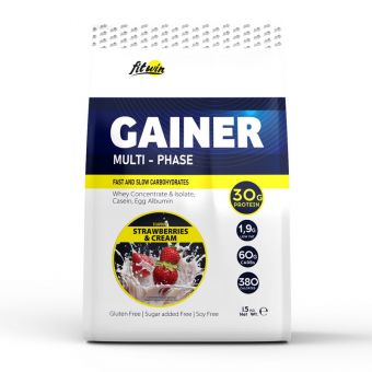 Gainer Multi-Phase (1,5 kg, strawberries & cream)