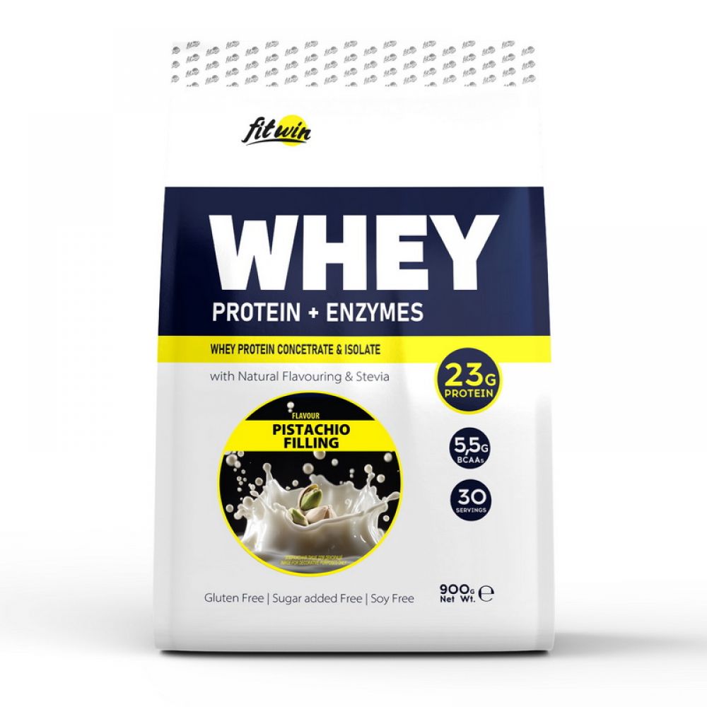 Whey Protein + Enzymes (900 g, pistachio filling)