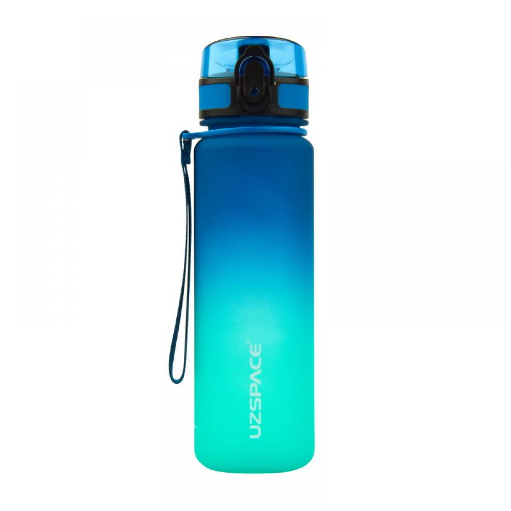 Uzspace Frosted Gradient Waterbottle 3026 (500 ml, blue/green)