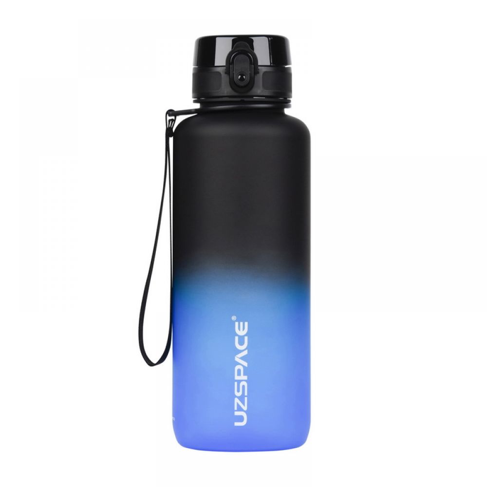 Uzspace Frosted Gradient Waterbottle 3056 (1,5 L, black/blue)