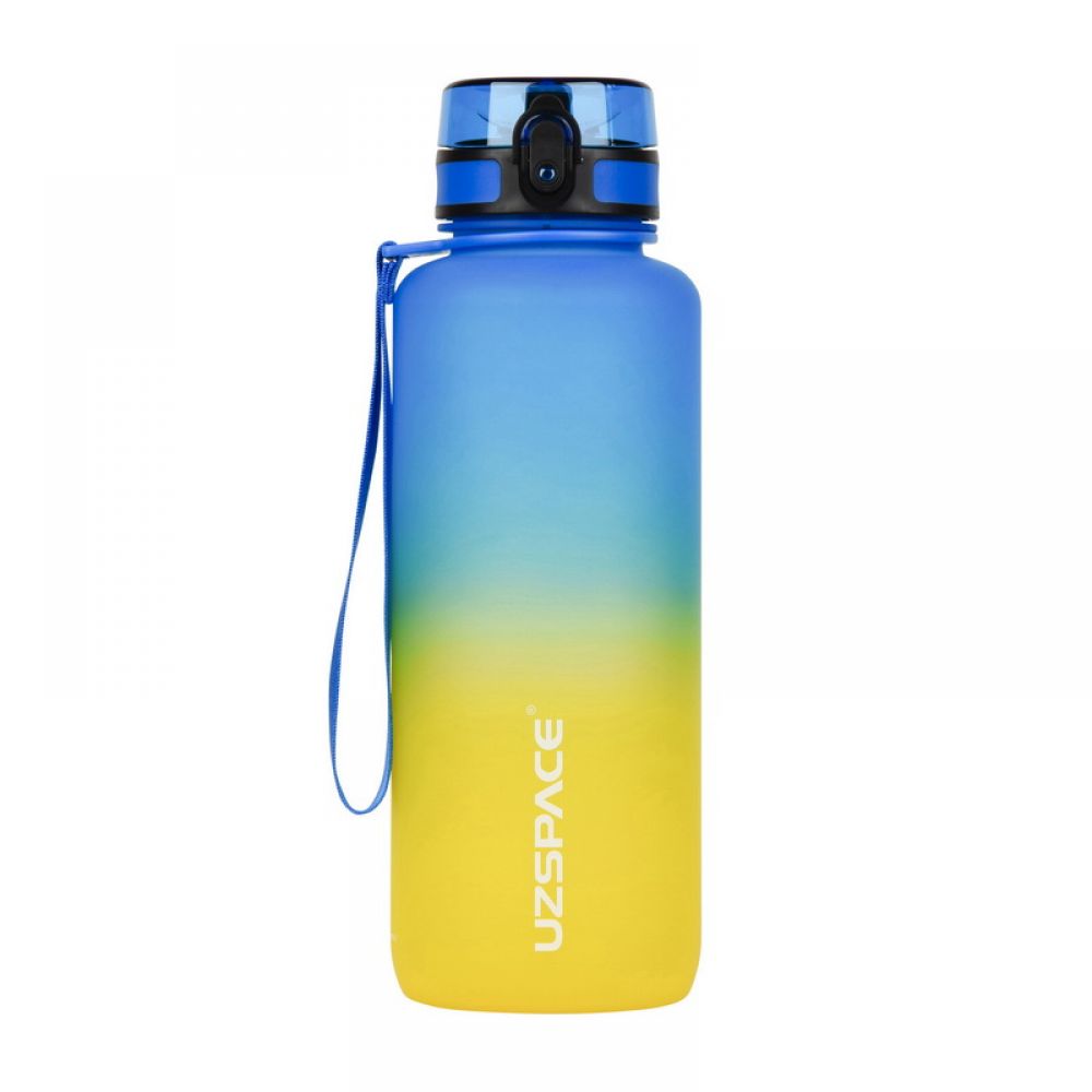 Uzspace Frosted Gradient Waterbottle 3056 (1,5 L, blue/yellow)