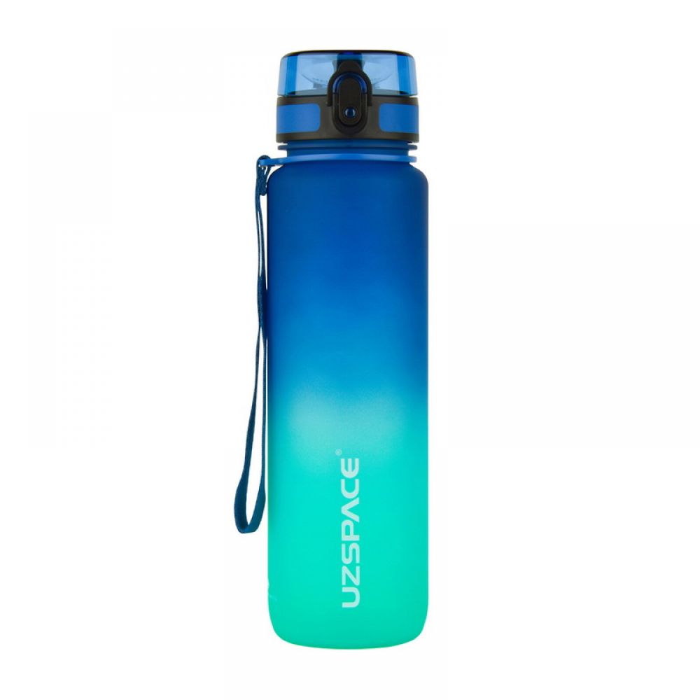 Uzspace Frosted Gradient Waterbottle 3038 (1 L, blue/green)