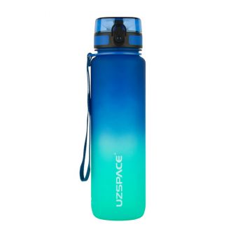 Uzspace Frosted Gradient Waterbottle 3038 (1 L, blue/green)