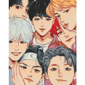 Набір для розпису. BTS. Anime Art